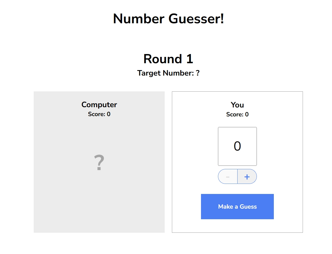 7th projects, Number Guesser